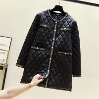 Fall Winter Warm Long Coat Plus Size 4Xl Down Cotton Padded Jacket Female Clothing Oversized Korean Outerwear Quilted Parkas