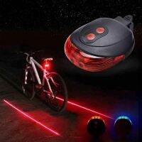 ✔✿ LED Bike Bicycle Lights Waterproof Cycling Taillight Safety Warning Taillight MTB Bike Rear Tail Lights 2 Lasers 5 LED