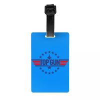 【DT】 hot  Custom Tom Cruise Maverick Film Top Gun Luggage Tag Privacy Protection Baggage Tags Travel Bag Labels Suitcase