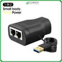 CLMXCA สำหรับแล็ปท็อป PC 2อุปกรณ์ระบบเครือข่ายพร้อมกัน1ถึง2ส่วนขยายเครือข่ายตัวเชื่อมสายต่อโทรทัศน์ตัวแยกอีเธอร์เน็ต Rj45