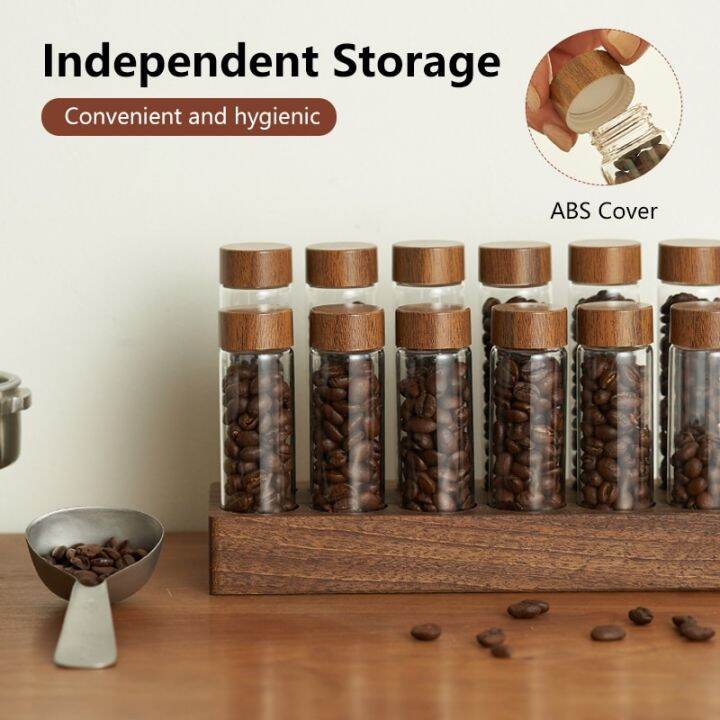 Official Shipment Coffee Beans Storage Container Display Rack Coffee