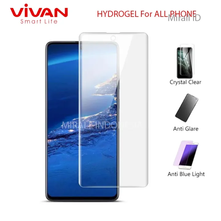 VIVAN Anti Gores Hydrogel OPPO A3S Clear / Anti Glare Matte / Anti Blue Light - ORIGINAL | Lazada Indonesia