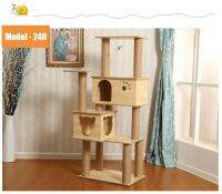 CYTech คอนโดแมว 4 ชั้น ขนาดใหญ่ บ้านแมว 2 ห้องนอน Cat Condo พร้อมที่ลับเล็บ4 Storey Pet House  ถูกที่สุด 240