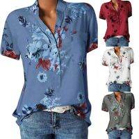 2022 hot style fashion color printing v-neck shirt with short sleeves jacket 10 8 yards