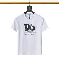 ▶คลังสินค้าพร้อม◀เสื้อยืดผู้ชายแขนสั้น D + G แบรนด์ดั้งเดิมเสื้อยืดคอกลมไฮเอนด์ผ้าฝ้าย100% เสื้อระบายอากาศสำหรับทุกเพศ