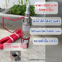 โปรโมชั่น+ ปั้มซัมเมิส300w ต่อตรงแผงโซลาร์เซลล์ 1 แผง ดูดลึก40 เมตร ราคาถูก ปั๊มน้ำ ปั๊มแช่ ปั๊มน้ำไดโว่ 2 นิ้ว ปั้มแช่ดูดโคลน ปั๊มน้ำอัตโนมัติ