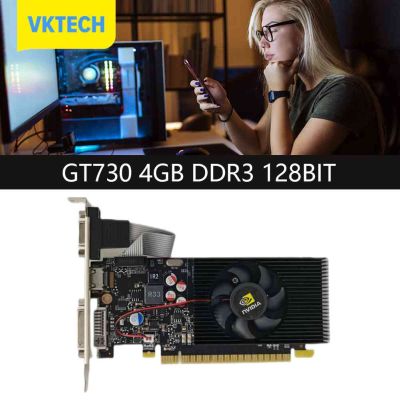 [Vktech] GT730 128BIT PCI-express2.0การ์ดจอคอมพิวเตอร์เดสก์ท็อป16X คอมพิวเตอร์การ์ดจอ S HDMI-Compatible + VGA + DVI เสียงรบกวนต่ำสำหรับแล็ปท็อป PC