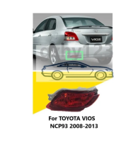 ไฟเบรกกันชนหลัง อะไหล่หมายเลข 81590-0D030 81580-0D030 สําหรับ TOYOTA VIOS NCP93 2008 2009 2010 2011 2012 2013