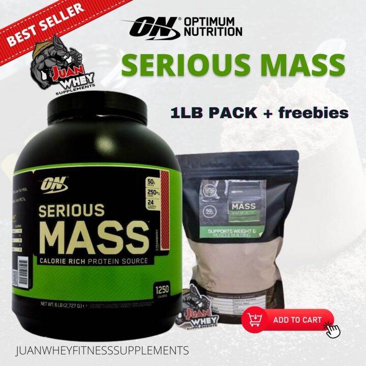 Optimum Nutrition Serious Mass 1LB or 2LBS - Mass Gainer Whey Protein ...