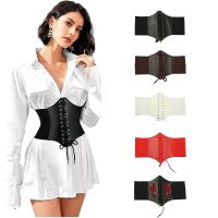 【cw】 Z CINESSD CorsetLeather Wide BeltBelt Ladies ElasticGothic DecorationFashion Luxury Designer Brand Corset