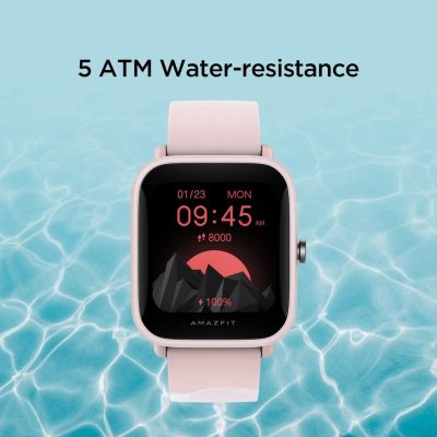 [มีประกัน] Amazfit อเมซฟิต Bip U Pro Smartwatch สีชมพู