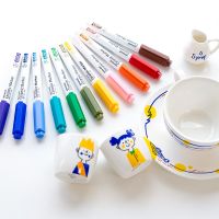 480โมนามิ1.4มม. ปากกามาร์กเกอร์12สีเซรามิกสำหรับ DIY ภาพวาดกราฟฟิติเครื่องเขียนเกาหลี A6470ของขวัญสำหรับเด็กโรงเรียน