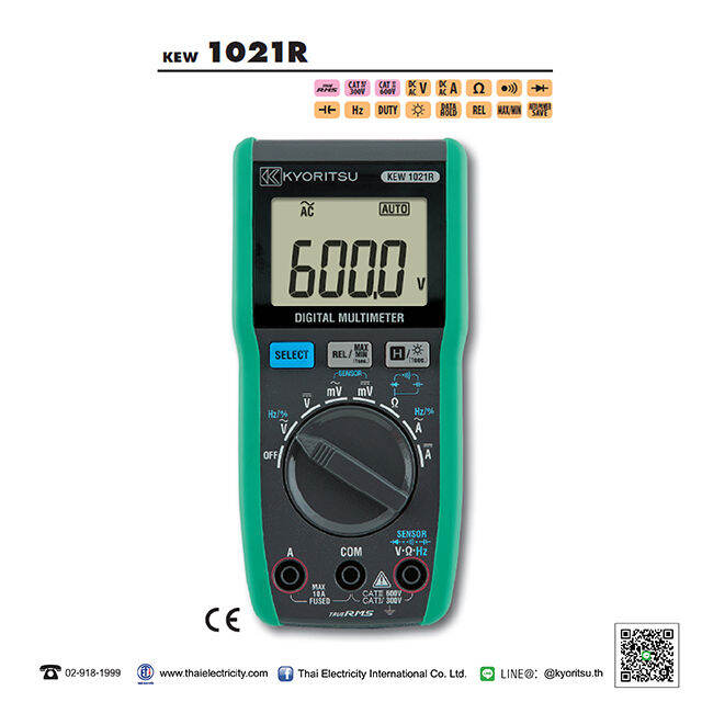 kyoritsu-kew-1021r-ดิจิตอลมัลติมิเตอร์