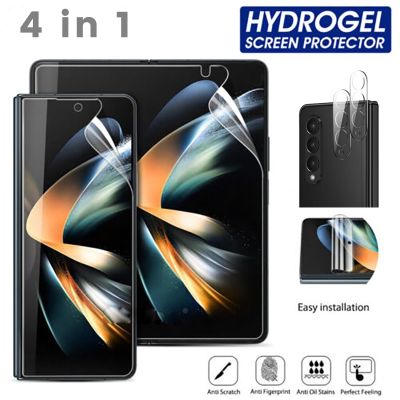 hot【DT】 4 IN 1 Front Back Inner Film Z Fold 5G Protector Anti-scratch Soft on 3