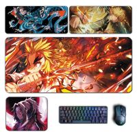 Anime Demon Slayer Mouse Pads Nezuko Tanjiro Kyoujurou Mousepads Computer Laptop Gamer Pad Manga PC Gaming Accessories Desk Mats