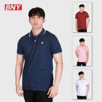 เสื้อโปโลเสื้อโปโลยืดพร้อมสายรัดคอและแขนสำหรับผู้ชาย BNY (163-A)