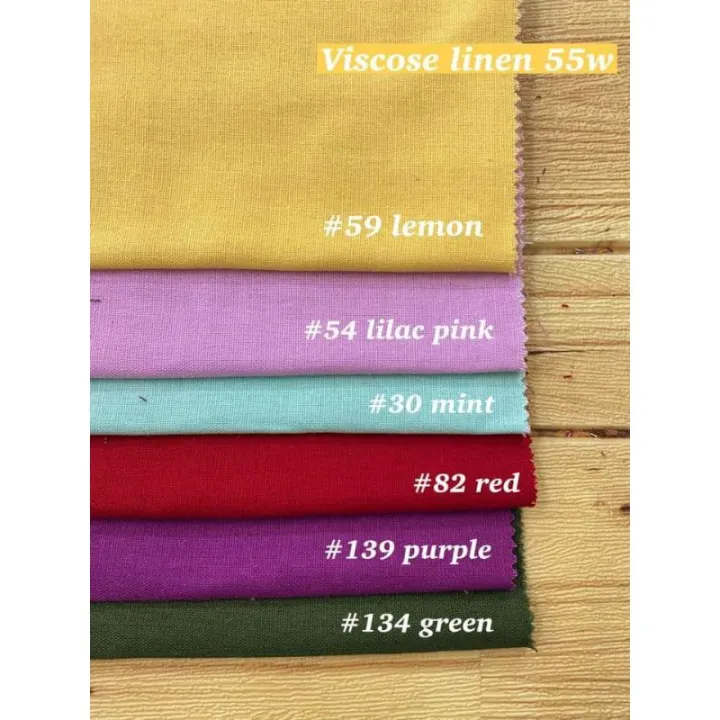 Premium Quality Viscose Linen Fabric 60" width Lazada PH