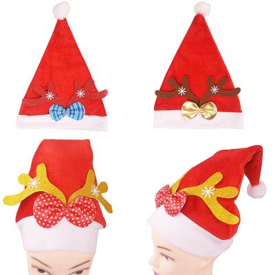 2022 Merry Christmas Hat New Year Christmas hats for adults and children Glow Cartoon Cute Holiday Hat Christmas Gift Decoration