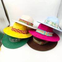 Suede New Handmade Rainbow Ribbon Fedora Autumn/Winter Adjustable Unisex Hat Jazz  Sombrero Hombre Sombrero Mujer