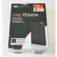 SEAGATE OneTouch HDD with pword 1TB (STKY1000404) ฮาร์ดดิสก์พกพา สีเทา ของแท้ ประกันศูนย์ 3ปี