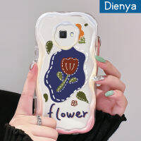 Dienya เคส J2ปลอกสำหรับ Samsung J7 J7นายก2ลายดอกกุหลาบสวยงามมีสไตล์สีสันสดใสลายคลื่นเนื้อครีมเคสซิลิโคนใสกันกระแทก