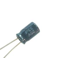 ตัวเก็บประจุแบบอิเล็กโทรไลติกอลูมิเนียม25V 10UF 22UF 33UF 47UF 68UF 100UF 220UF 330UF 470UF 680UF MFD