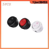 YIJIAN1984918 5pcs แฟชั่น พลาสติก มินิ ปุ่มกด เปิด/ปิด 2PIN สวิตช์สลับ เรือยนต์