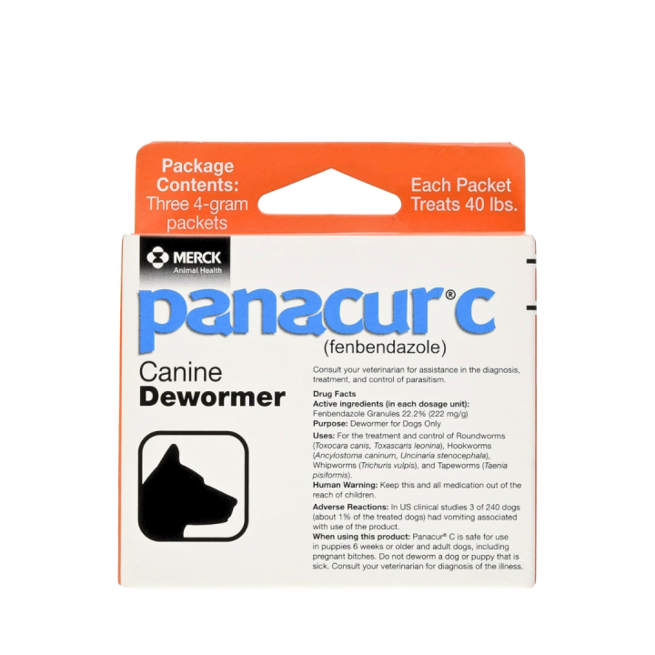 4 Grams,Orange Panacur C Canine Dewormer (Fenbendazole) Lazada PH