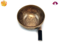 ขันทิเบตแฮนด์เมด ขนาด19.2ซม. น้ำหนัก1190กรัม ชามทำสมาธิแฮนด์เมด Tibetan Handmade Singing Bowl