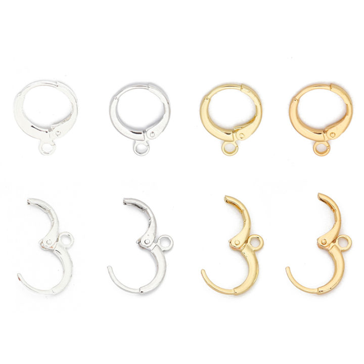 10ชิ้น-ถุง14k-gold-silver-plated-ทองเหลืองทองแดงต่างหูตะขอ-clasp-ต่างหูสำหรับต่างหูทำเครื่องประดับ