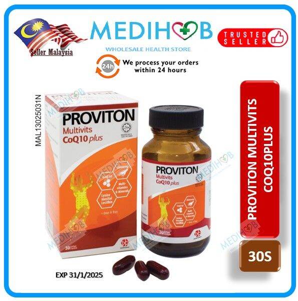 PROVITON PLUS COQ10 30S CAPSULES (Multivitamin + Ginseng + Coq10