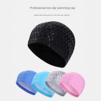 Solid Color Caps For Swim Women Swimming Cap Diving Caps High Quality Pvc Waterproof Water Sport Hats Durable Comfortable Summer Swim Caps