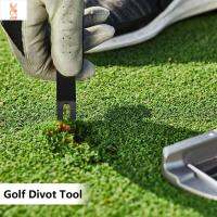 GGR ออกแบบตามหลักสรีรศาสตร์ เครื่องมือซ่อม Divot กอล์ฟ การบำรุงรักษาสนามหญ้า สังกะสีอัลลอยด์ ส้อมสีเขียวกอล์ฟ ส้อมสนามกอล์ฟ ทำความสะอาดร่อง ซ่อมกอล์ฟ