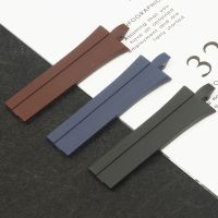 26mm*22mm Blue Brown Black soft Silicone Rubber Watchband  For Porsche strap Design P6360 Watch Accessories Belt bracelet toolsby Hs2023