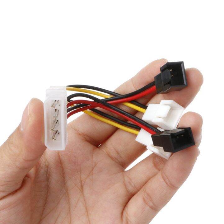 ide-molex-to-4x-3-pin-tx3-case-cooling-fan-power-adapter-converter-cable