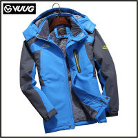 VUUG ฤดูหนาวบวกแจ็คเก็ตหนาผ้าฝ้ายบวกกำมะหยี่อบอุ่นและ Windproof วัยกลางคนและผู้สูงอายุเสื้อผ้าฝ้ายกลางแจ้ง