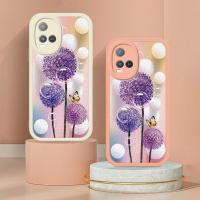 เคสสำหรับ Vivo Y33S Y21 Y21S Y21E Y21A Y21T โทรศัพท์มือถือกันกระแทกซิลิโคนนิ่ม Y33T VIVO 4G Y32 V2140 V2135 V2109ดอกไม้ผีเสื้อแบบตรงฝาหลังขอบเลนส์รวมทุกอย่าง