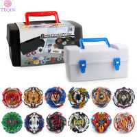 TEQIN new 12pcs Spinning Top Tool Box Set Gyro Battle Toys With Storage Box For Boys Birthday Gift