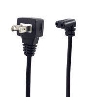 IEC 320 C7 US ปลั๊ก2Pin สายไฟสำหรับ Sam Sung TCL TV, C7มุมขวา90องศาซ็อกเก็ต2Pin สายต่อ,0.5M/1M/2M