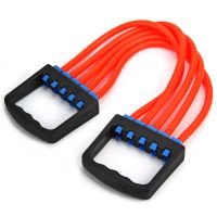 High quality Chest Expander Crossfit Physic Resistance Bands 5 Latex Tube Strong Resistance Cable Bands Gym Sports Training Exercise Bands