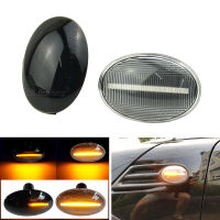 ยี่ห้อใหม่2Pcs ไหลไฟเลี้ยว LED แบบไดนามิกด้านข้าง Marker ด้านข้างสำหรับ BMW MINI Cooper R55 R56 R57 R58 R59 CL R56 LSM SM