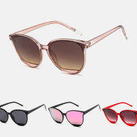 Classic Oval Red Ladies Fashion Round Frame Sunglasses Mirror Female Vintage Plastic Ocean Sun Glasses Rimmed Eyewear