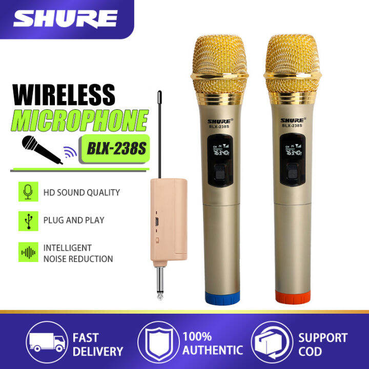 SHURE Wireless Microphone original BLX238S Dual Handheld Microphone