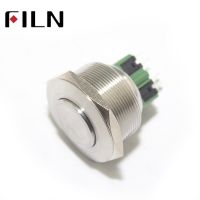 CE FILN 28mm panel hole stainless steel outside applicance momentary push button switch