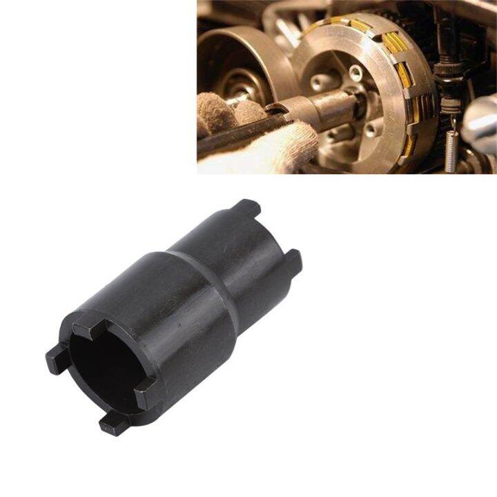 2024mm 4 Pin Socket Spanner alat Clutch Lock Nut Spanner Black Steel