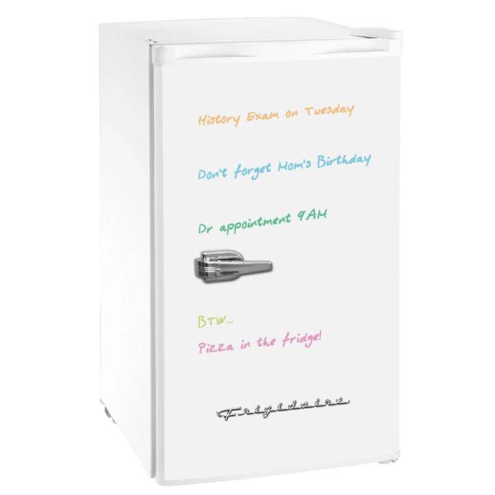 Frigidaire 3.2 Cu Ft. Retro Dry Erase Compact Fridge EFR331, White Mini