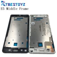 【✲High Quality✲】 jiejiu65879742 Rtbestoyz กรอบด้านหน้าตรงกลางตัวเรือนสำหรับ Sony Xperia E5 F3311 F3313กรอบด้านหน้าพร้อมปุ่มด้านข้าง