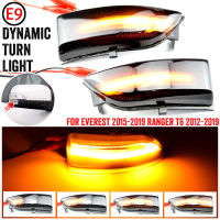 คู่แบบไดนามิก LED ด้านข้างกระจกมองหลังไฟแสดงสถานะไฟเลี้ยวสำหรับ Ford Everest 2015-2019 Ranger T6 Raptor Wildtra