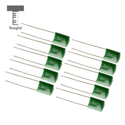 ‘【；】 10PCS Polyester Film Guitars Capacitors Tone For Musical Instruments Guitars Bass Tone Caps Practical 0.047/2A473J Green