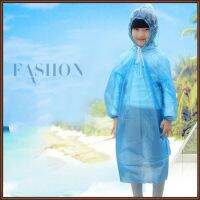 Jaz Pe Children Raincoat Solid Color Convenient Pullover Raincoat